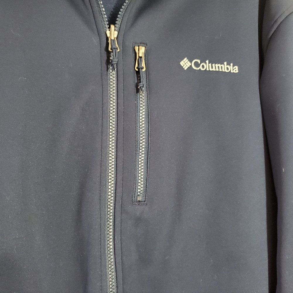 Columbia Interchange Soft Shell Jacket Navy Blue … - image 2